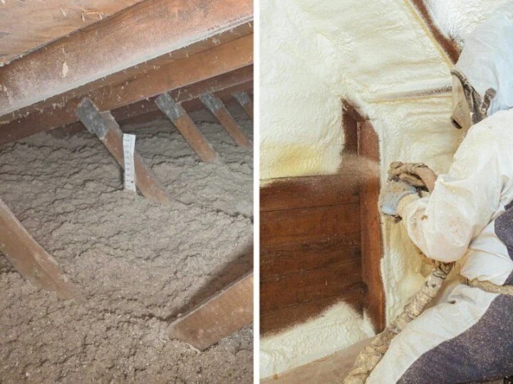 Spray Foam Insulation vs. BlownIn Cellulose